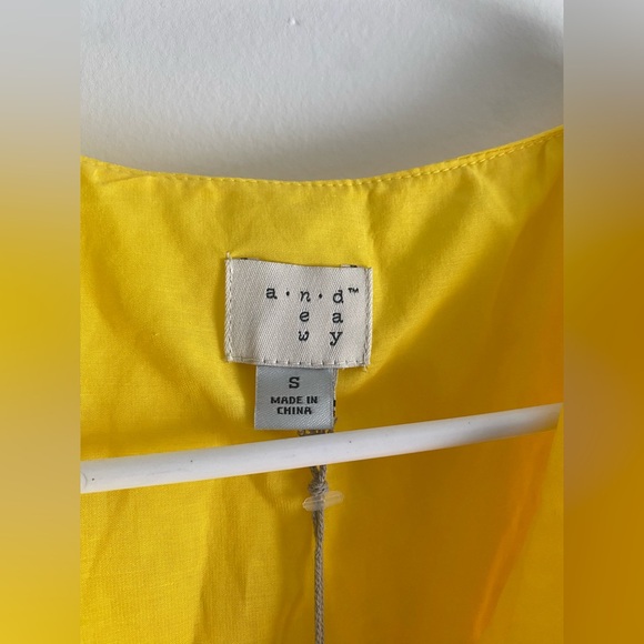 Zara Yellow Ruffle Blouse - Picture 2 of 5